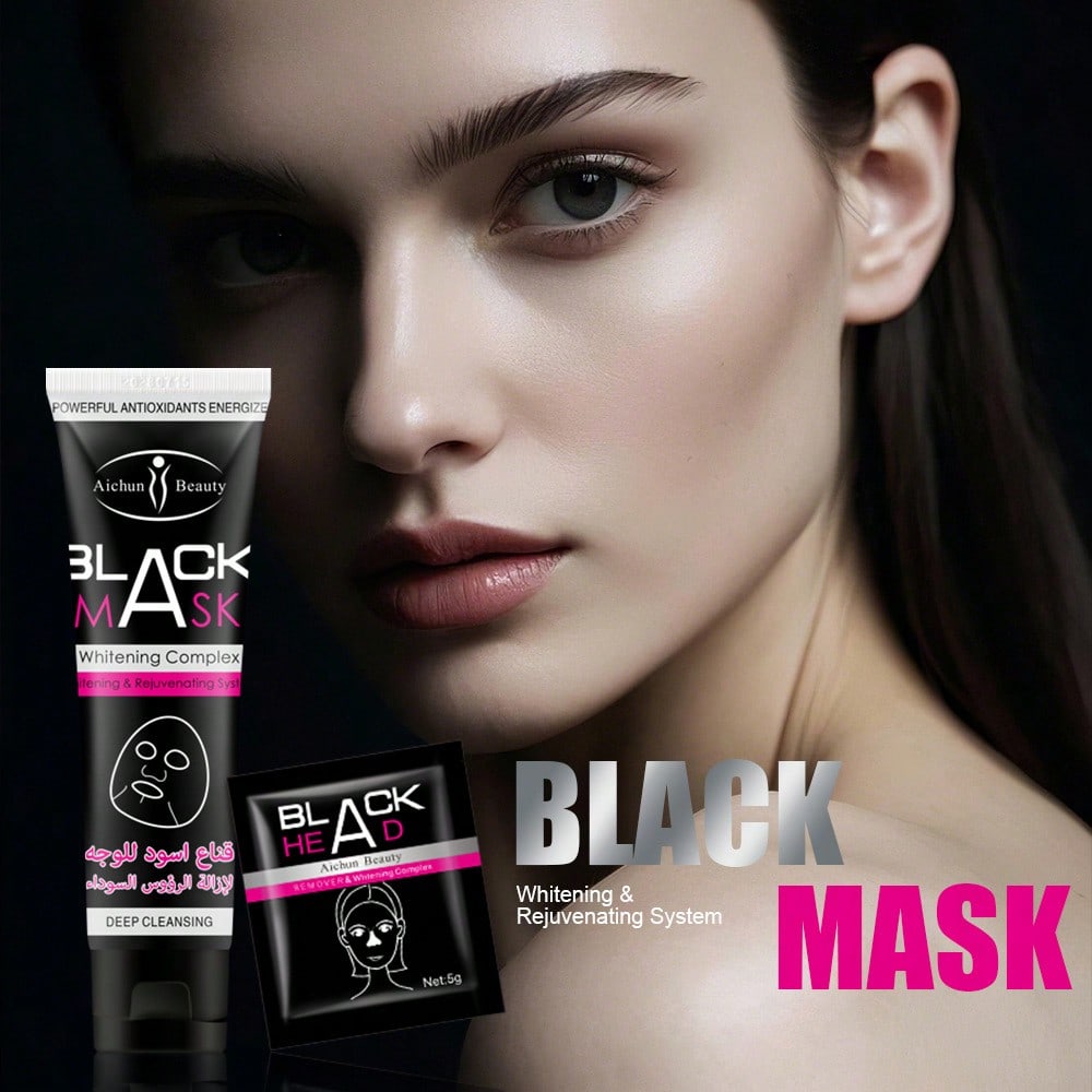 Sea Mud Black Mask Rich In Minerals Cleansing Skin Peel-Off Mask Daily Skin Care Mask Suitable For All Skin Types Perfect Christmas Gift