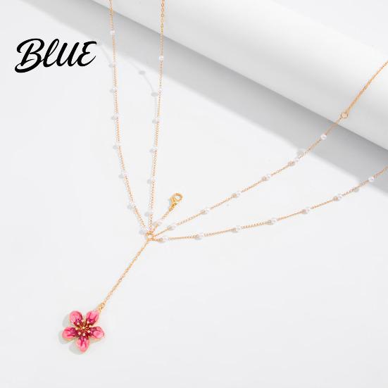 Tassel Waist Chain Chain Adjustable Sexy Style with Oil-Dropping Flower