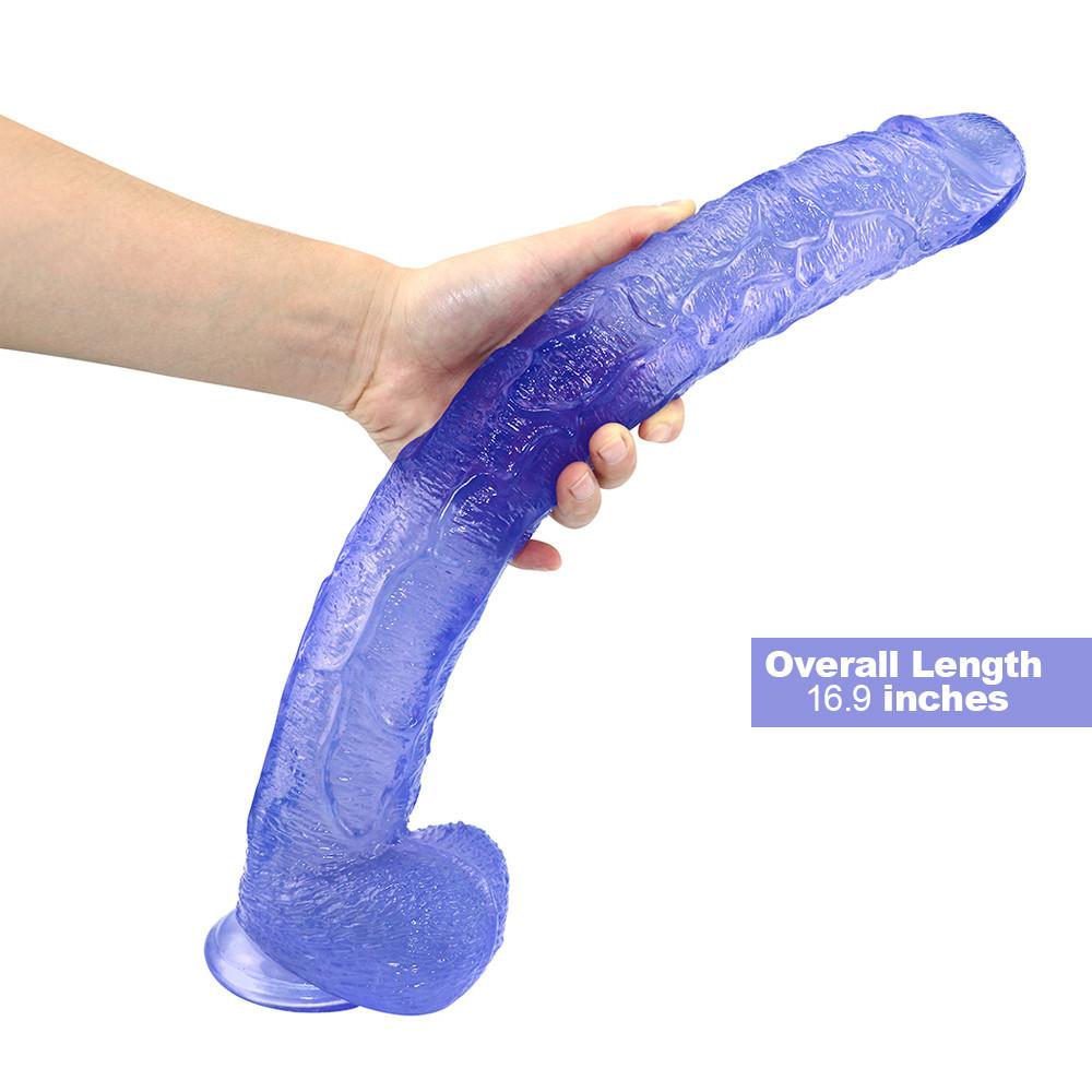 43cm New Realistic Dildos Erotic Dildo with Super Strong Suction Cup Sex Toys for Woman Men Artificial Penis G-spot Simulation