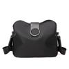 Solid Color Nylon Shoulder Bag Korean Style Canvas Bucket Bag Fashion Women Crossbody Bag  Student