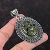 Copper Seraphinite Pendant Top Quality Gemstone Jewelry 925 Sterling Silver Pendant Handmade Birthstone Jewelry Vintage Pendant Gift For Mom