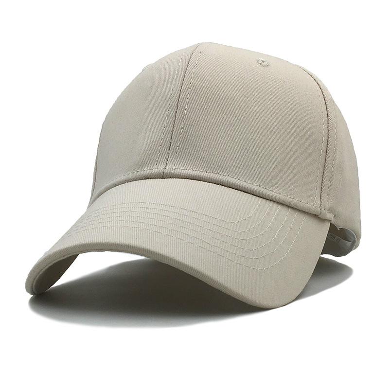 Spring And Summer Solid Color Light Board Pure Cotton Baseball Cap Can Be Added Embroidered Cap Men'S And Women'S Sports Hat Sun Hat