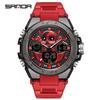 Sanda 6087 New Men's Digital Watch High Quality Multi-functional Quartz Movtt Calendar Week Waterproof Men's Watches for Sports