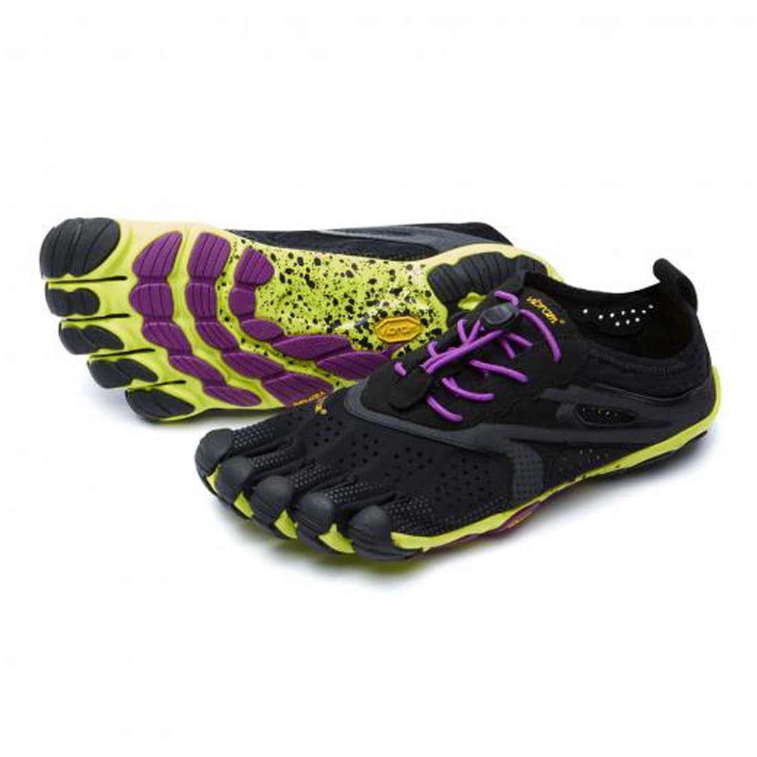 

Five Athletic 16W3105 EU40 [Vibram] [Vibram Fingers] Женские туфли с пятью пальцами, Спорт, Бег, Обувь, Женские V-Run Черный/Желтый/Фиолетовый (24.5см) [Использовал]