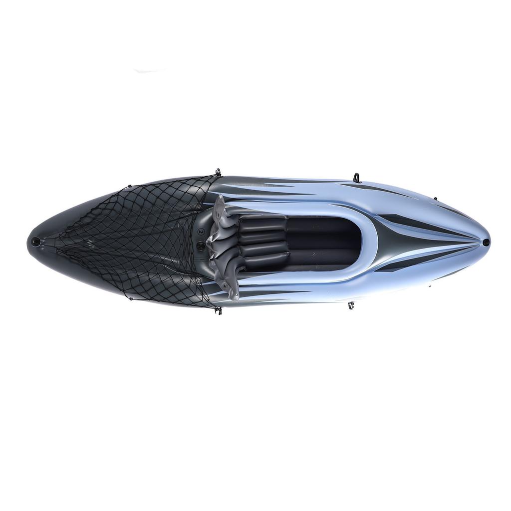 1 Person Inflatable Kayak Set PVC UV Proof Portable Blow Up Canoe Boat with Hand Pump Paddle Storage Bag for Fishing