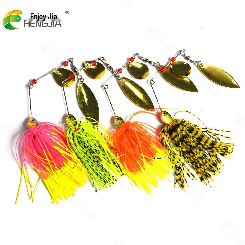 HENGJIA Fishing Lure 15g Metal Spinnerbait with Noise Maker