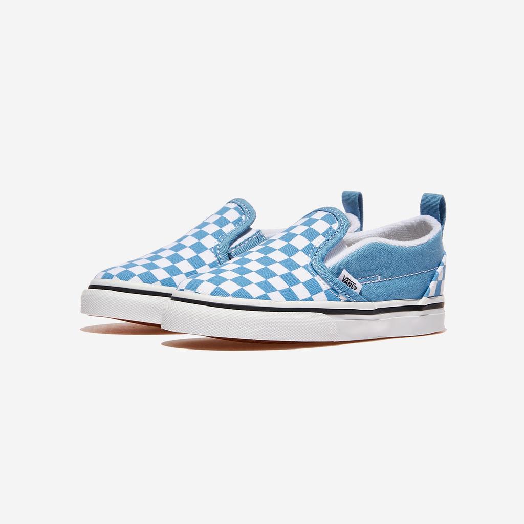 Vans Slip-On Velcro - Color Theory Checkerboard Heritage Blue [VN000D0TE2W-COLOR THEORY CHECKERBOARD HERITAGE BLUE]