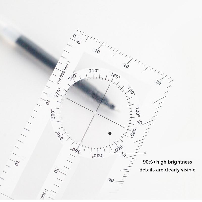 Portable Plotting Scale for Navigation Drawing in Flight and Marine Training with Electronic Backup Ideal for Professional and Students