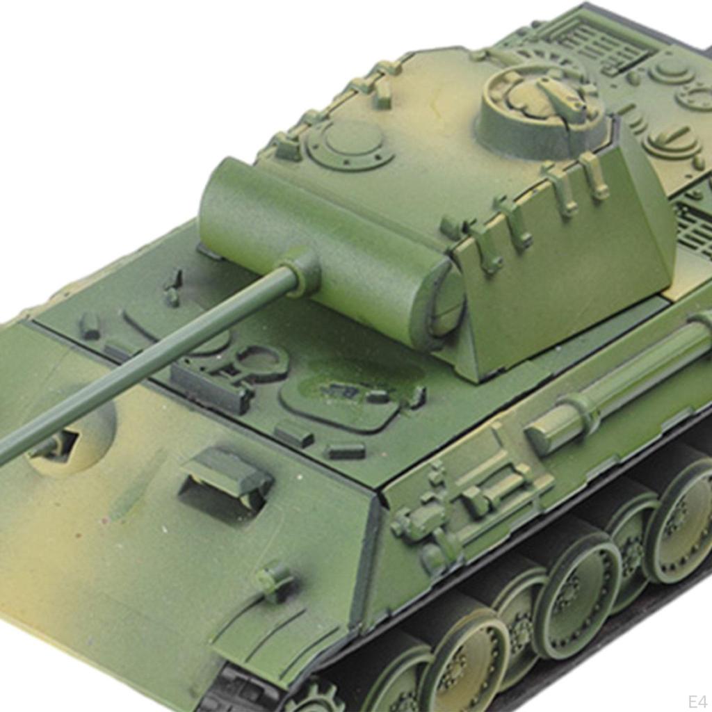 1/72 Tank Model Puzzle Miniature Building Kits DIY Assemble Tabletop Decor Collectible Battle