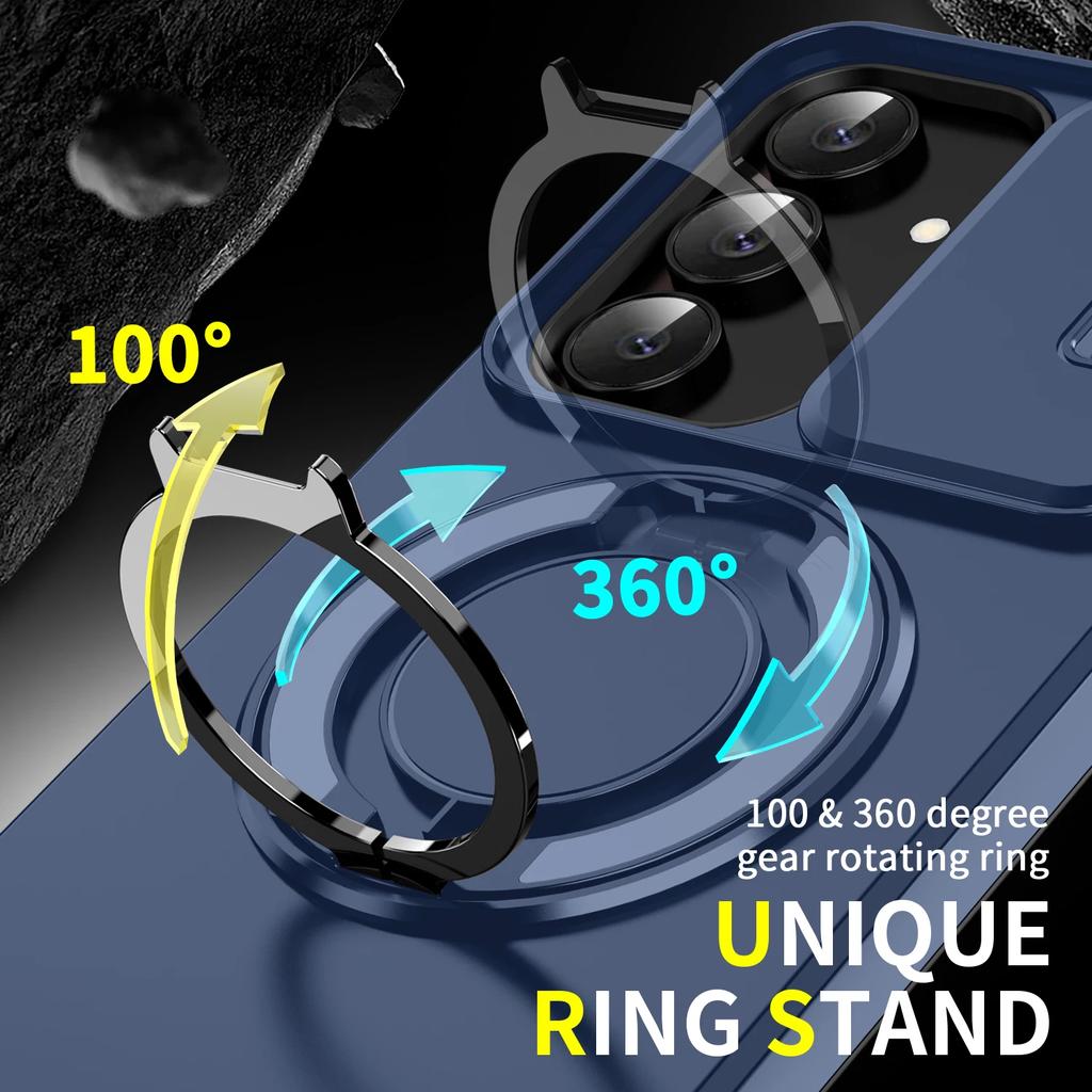 Schutzhülle für Samsung Galaxy S25 FE A17 S24 Ultra S23 S21 S22 Plus A16 A56 A36 A55 A35 A15 Stoßfest Ständerhalter Hülle