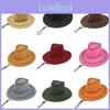 Retro Cowboy Hat For Men In Khaki Suede With Sun Protection For Outdoor Adventures Characters Included)