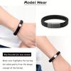 Adjustable Cremation Bracelet for Ashes 2PCS Memorial Keepsake Braided Urn Bracelet Memory Jewelry For Men And Women