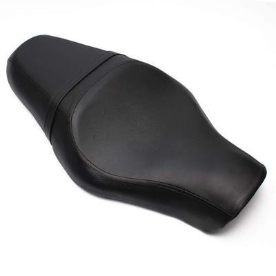YIBO 1-Piece Motorcycle Seat Cushion Black Driver + Rear Passenger for Harley Sportster 883 Iron XL1200 Black New (Black Cushion)