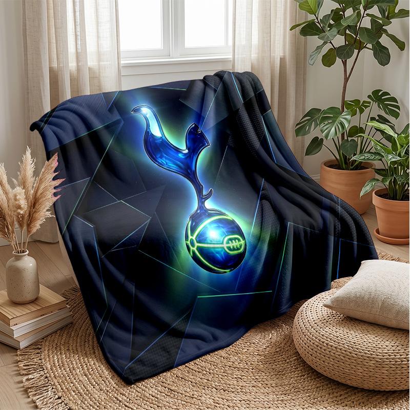 Tottenham Hotspur Theme Blanket Soft Flannel Blanket Plush Throw Blanket Cozy Sofa Bed Blanket for Home Decor