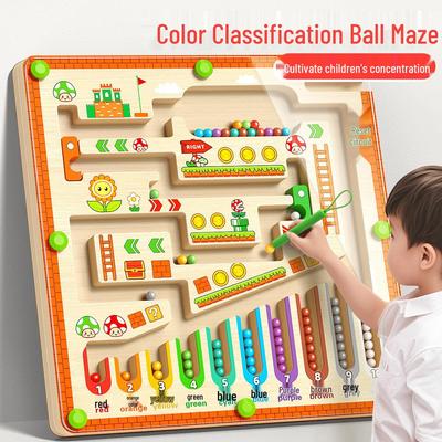 Magnetisches 3D-Labyrinthspiel für Kinder: Pädagogischer Gehirn- und Konzentrationstrainer für 3- bis 6-Jährige