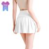 Notting Yoga Women's High Waist Pleated A-line Sport Skirt with Ice Sense Two-piece Design