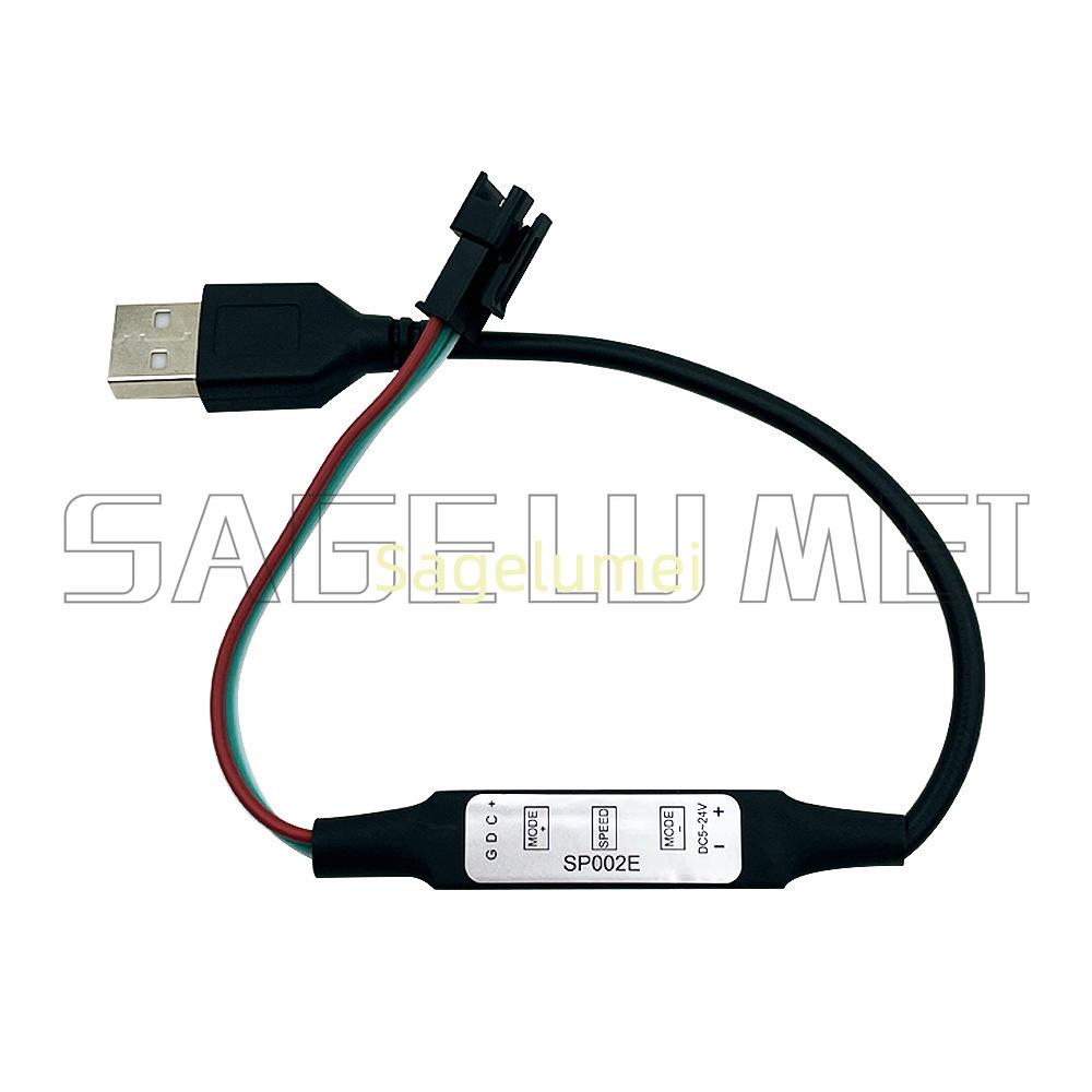 

5M 5V Fairy Light String Led Copper Wire WS2812 RGB String Light USB Powered For Wedding Bedroom Garden Party Decoration SP002E