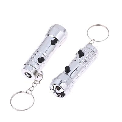 1/5/10Pcs 2 In 1 Mini Led Keychain Led Torch Light And Uv Purple Flashlight Keyring For Money Detector Mini Pocket Torches