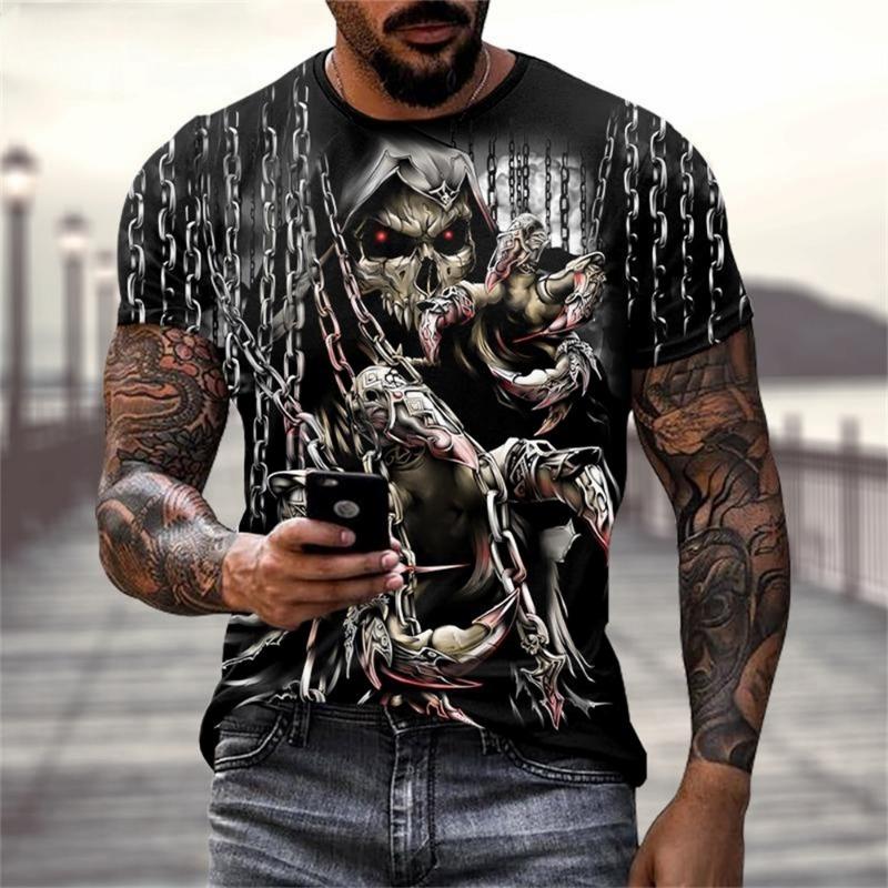Men's T-Shirt with Egyptian Pharaoh Graphic T-Shirts Breathable Men Top Trendy Oversized Men's Clothing New Fashion Y2k Clothes