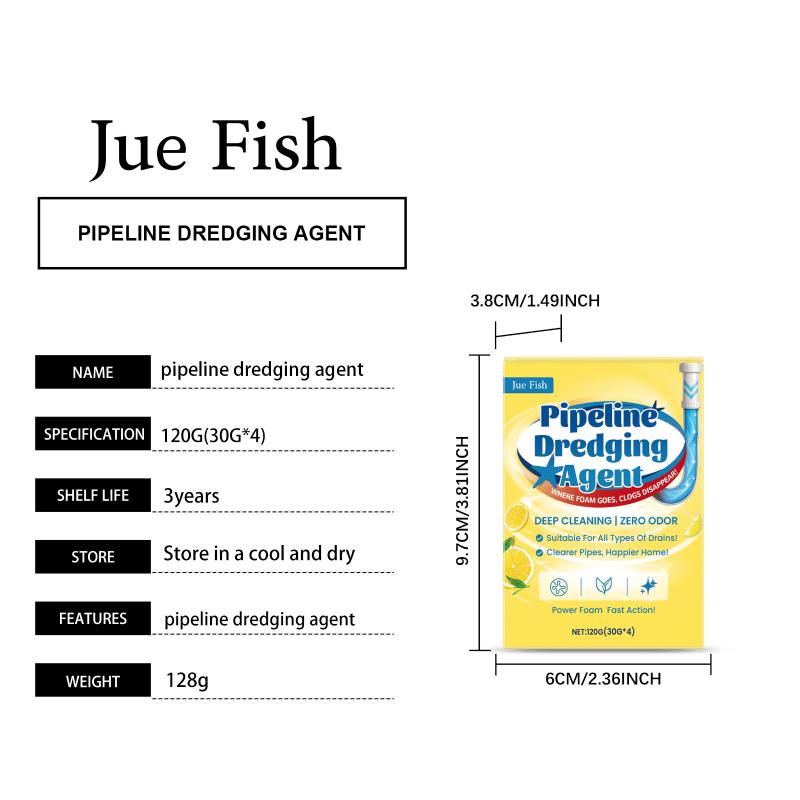 Sewer Unblocking Powder, Pipe Cleaning Powder, Unblocking Agent, Bubble Powder, Floor Drain Clogging Dissolution, Odor Removal
