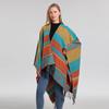 Ethnic Style Shawl Summer Outer Wear Women's Large Shawl Cape Cloak High-end Knitted Scarf