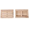 1PC Mini Isolierung Pad Cup Coaster Holz Palette Topf Matte Für Heiße Und