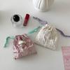 Cute Lace Drawstring Storage Bag Organizer Kawaii Sundries Small Pouch Bag Mini Cosmetic Lipstick Coin Purse Earphone Handbag