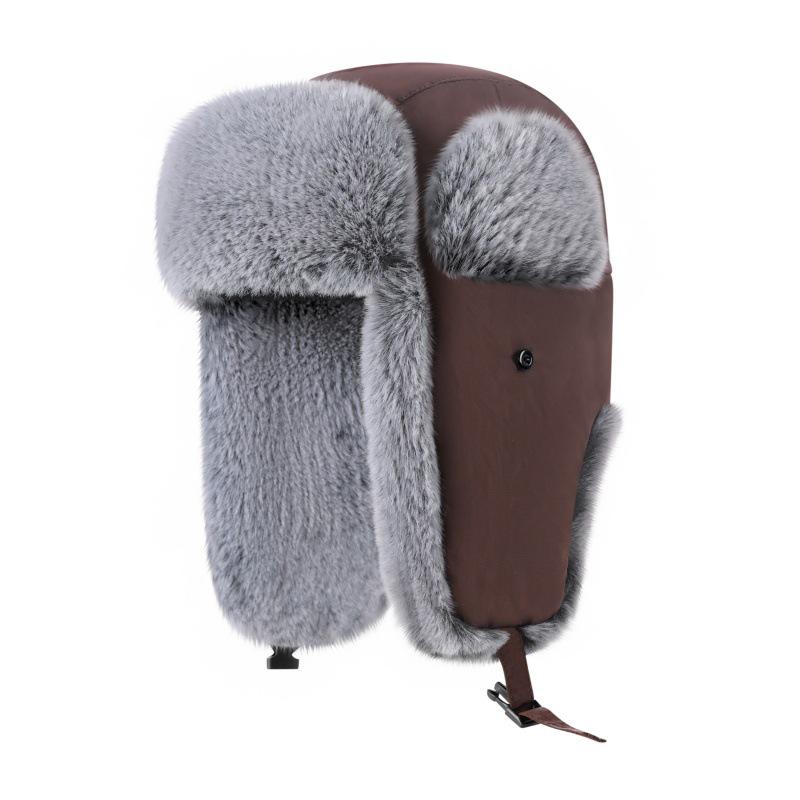 Unisex Cross-Border Lei Feng Hat: Plus Velvet, Thickened, Windproof, Warm for Outdoor Activities, Skiing, Cycling, Ear Protection.