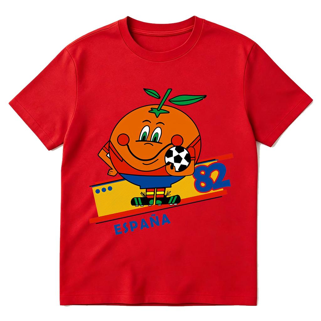 Unisexs Tshirt Naranjito Espana 82 Spain Mascot 1982 Football Funny Tshirt Unisexs Unisex Clothing Fashion Cotton Short Sleeve Top