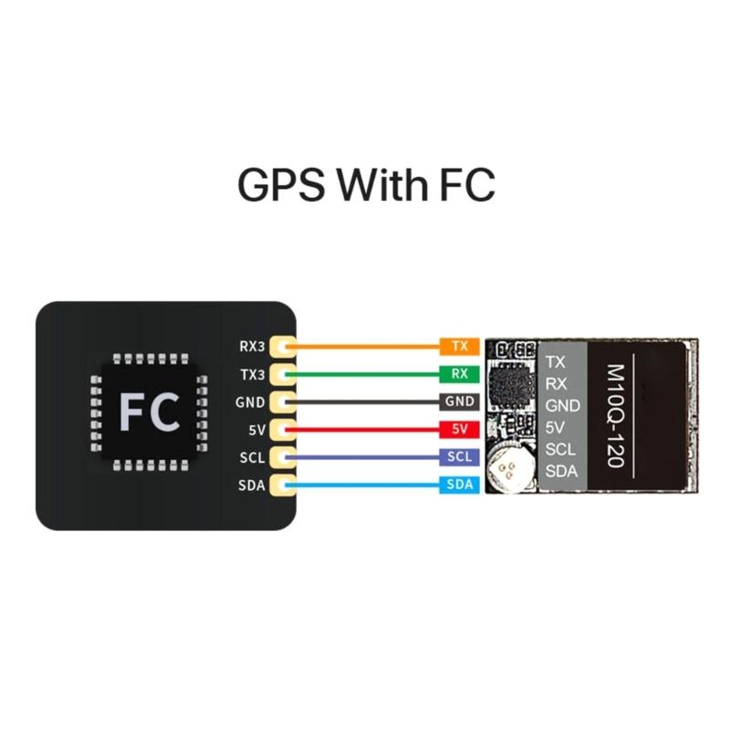 M10Q-120 Navigate 5883 Compass Double Protocol NMEAU BL0X For FPVRacingDrones LongRanges Fast Positioning