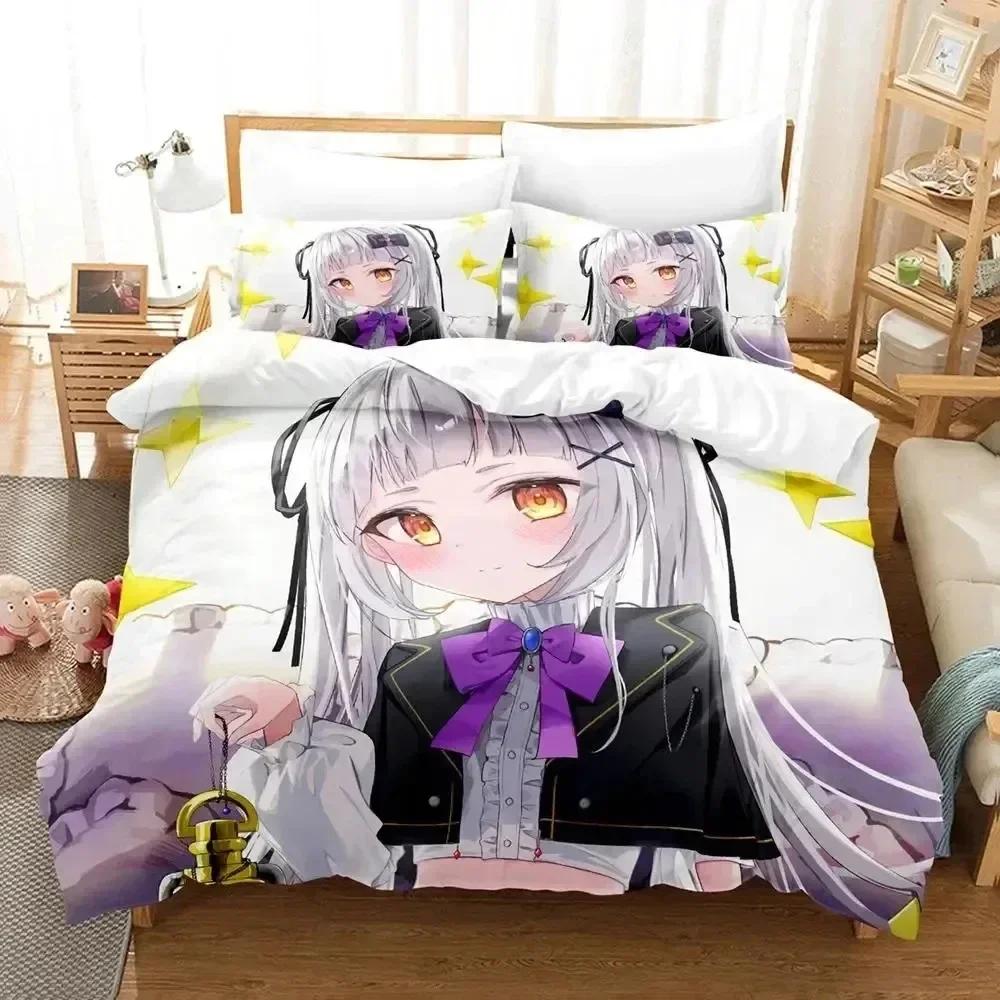 2025 Luxury New 3D Print Anime Murasaki Shion Bedding Set Duvet Cover Bed Set Quilt Cover Pillowcase king Queen Size Boys Adult