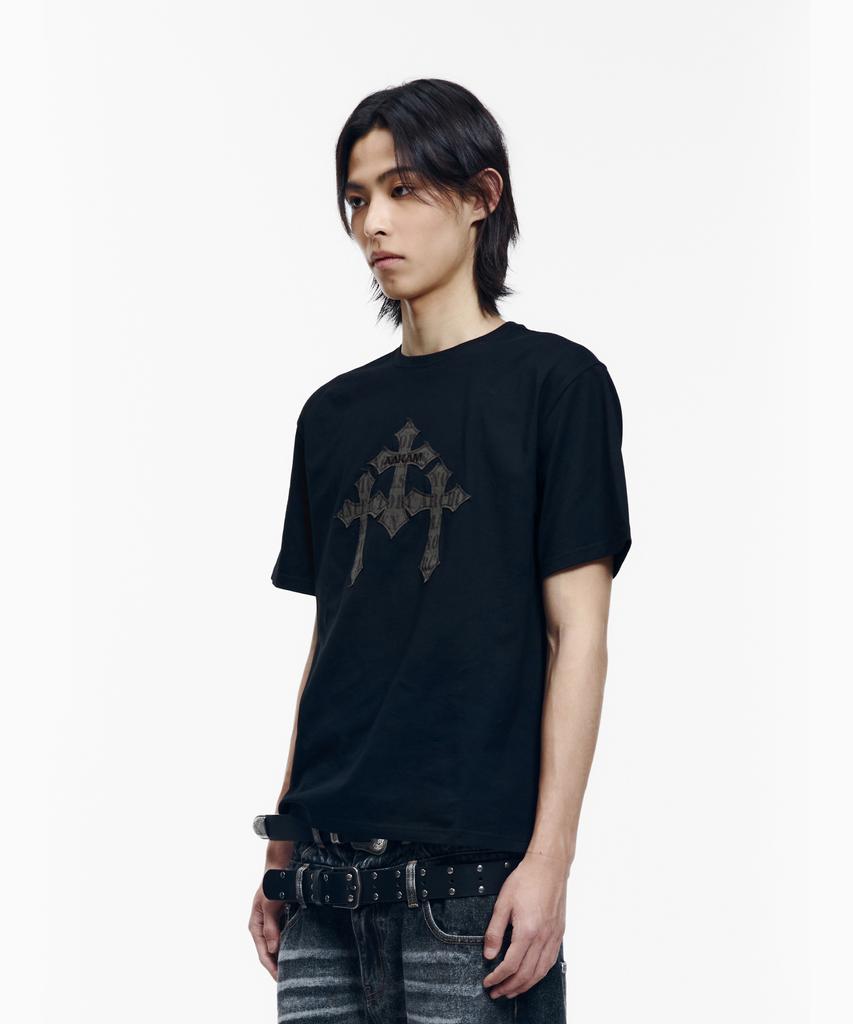 AAKAM Trinity Cross Half Top (Black)