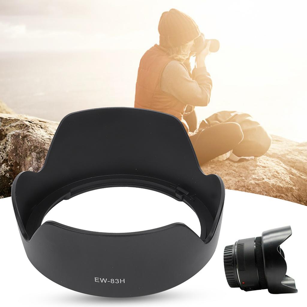 2 Stück EW-83H Kunststoff Schwarz Kameraanschluss Gegenlichtblende Passend für Canon EF 24-105mm f4L IS USM Objektiv