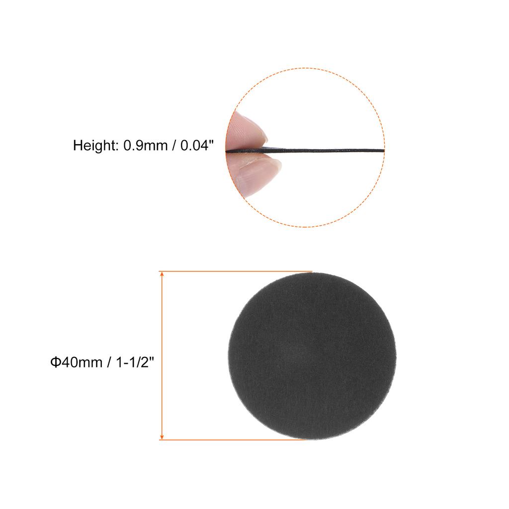 30-240pcs 12-100mm Round Adhesive Felt Circles Pre Cut Felt Craft Stickers Non-Woven Mini Felt Fabric Circles for DIY Sewing