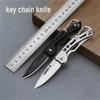 Upgraded Stainless Steel Mini Folding Pocket Knife - Portable Keychain Fruit Blade