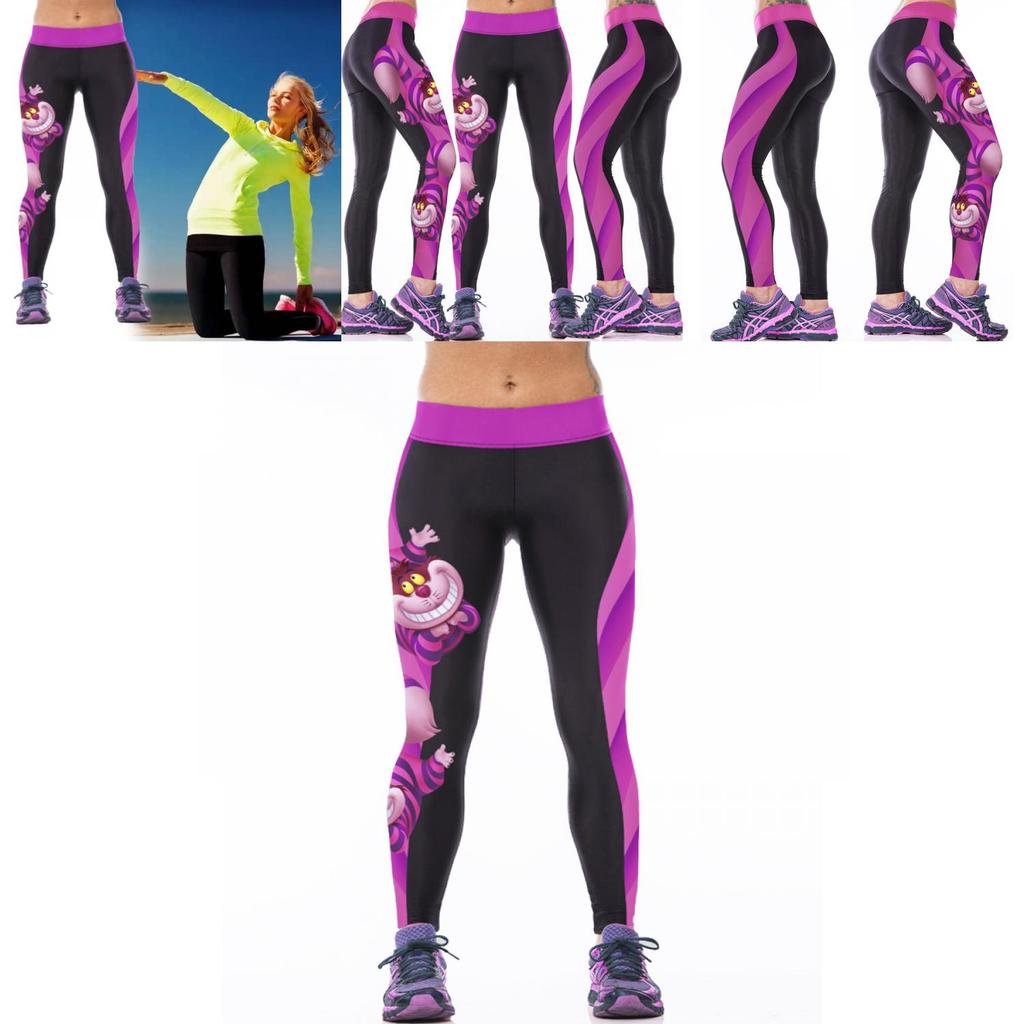Leggings de Yoga Imprimés 3D pour Femmes Taille Haute Contrôle du Ventre Capri en Mélange de Soie de Lait