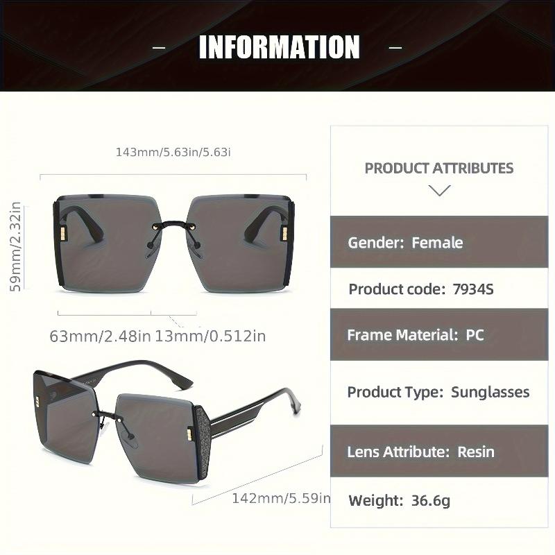 Retro Square Glasses Popular Large Frame Glasses Polarized Glasses Suitable for Women