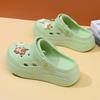Women's Soft EVA Summer Slippers Round Home Slides Dry Wedges Platform Beach Sandals Thick Bottom