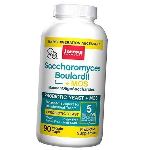 Komplex aus Probiotika Saccharomyces Boulardii, Saccharomyces Boulardii plus MOS, Jarrow Formulas 90vegcaps (69345002)