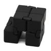 7JI Cube-Shaped Fidget Cube, Fidget Toy, Gadget for Time Killer, Adult EDC, Stress Relief, Christmas Gift, Black