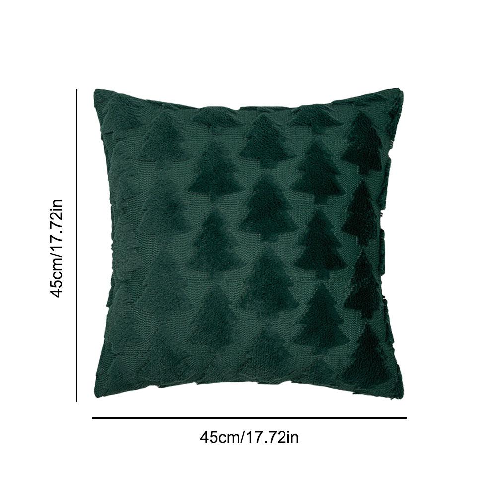 Christmas Pillow Covers Plush Decorative Cushion 17x17 Inch for Holiday Couch Sofa Winter Decor