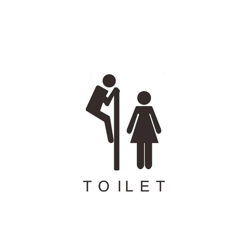 Creative Funny Pattern Toilet Wall Stickers Removable Home Decoration Art Decals Wallpaper Bathroom Waterproof Door Sticker