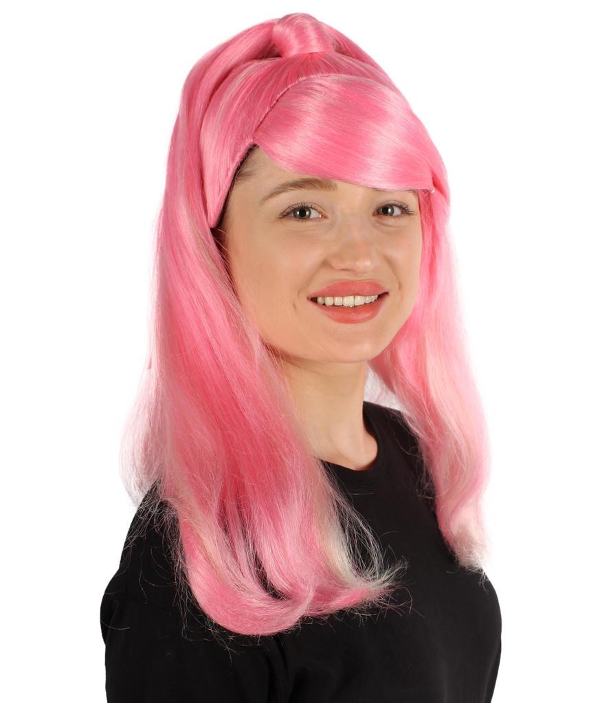 Wigs2you Adult Women's Wig H-5818 Rapper Pink Ponytail Wig