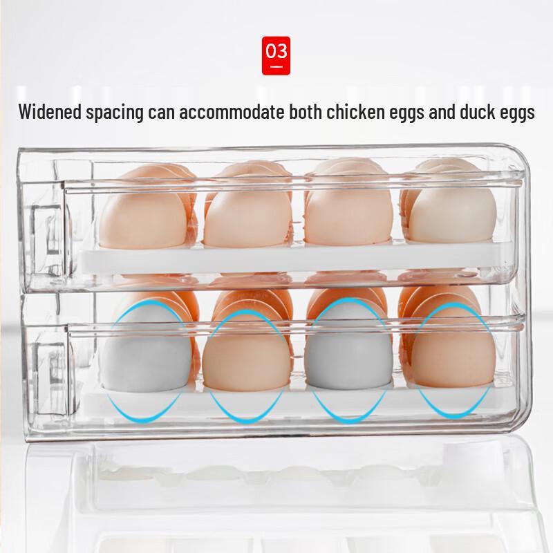 Japanese Double-Layer Refrigerator Egg Storage Box