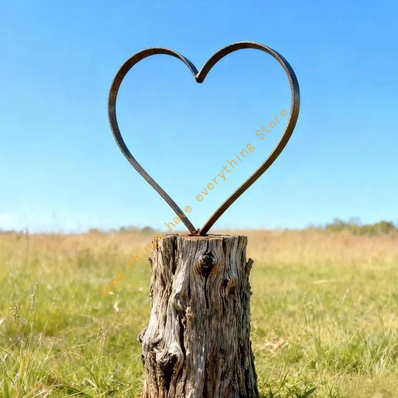 Metall-Herz-Stecker für Außen Dekorative Garten-Stecker Dekoration Pflanzen-Stecker Metallkunst Außenhof-Kunst Outdoor 55KF
