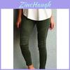 Womens Casual Slim High Elastic Pencil Long Pants Leggings In Vibrant Blue Green And Classic Black