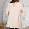 Girl Solid Color Coat With Stand Collar For Winter Casual Fashion Womens Outerwear