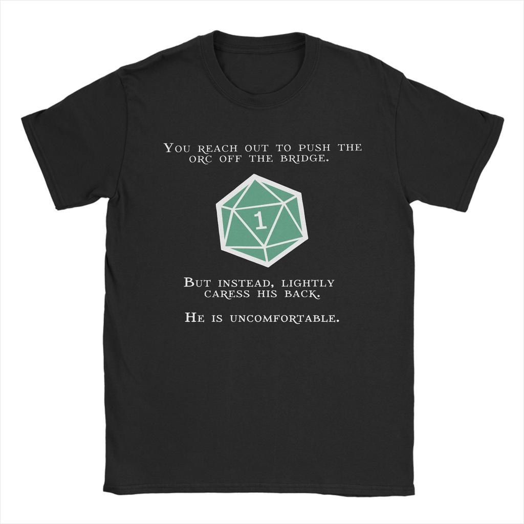 Unisex TShirt DnD Game Funny Pure Cotton Tee Shirt Short Sleeve T Shirt Crew Neck Tops Gift