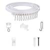 Flexible Curtain Rails for Any Room 6/7/8 Meter Length Ceiling Track with Smooth Rollers Set for Home or Office Use