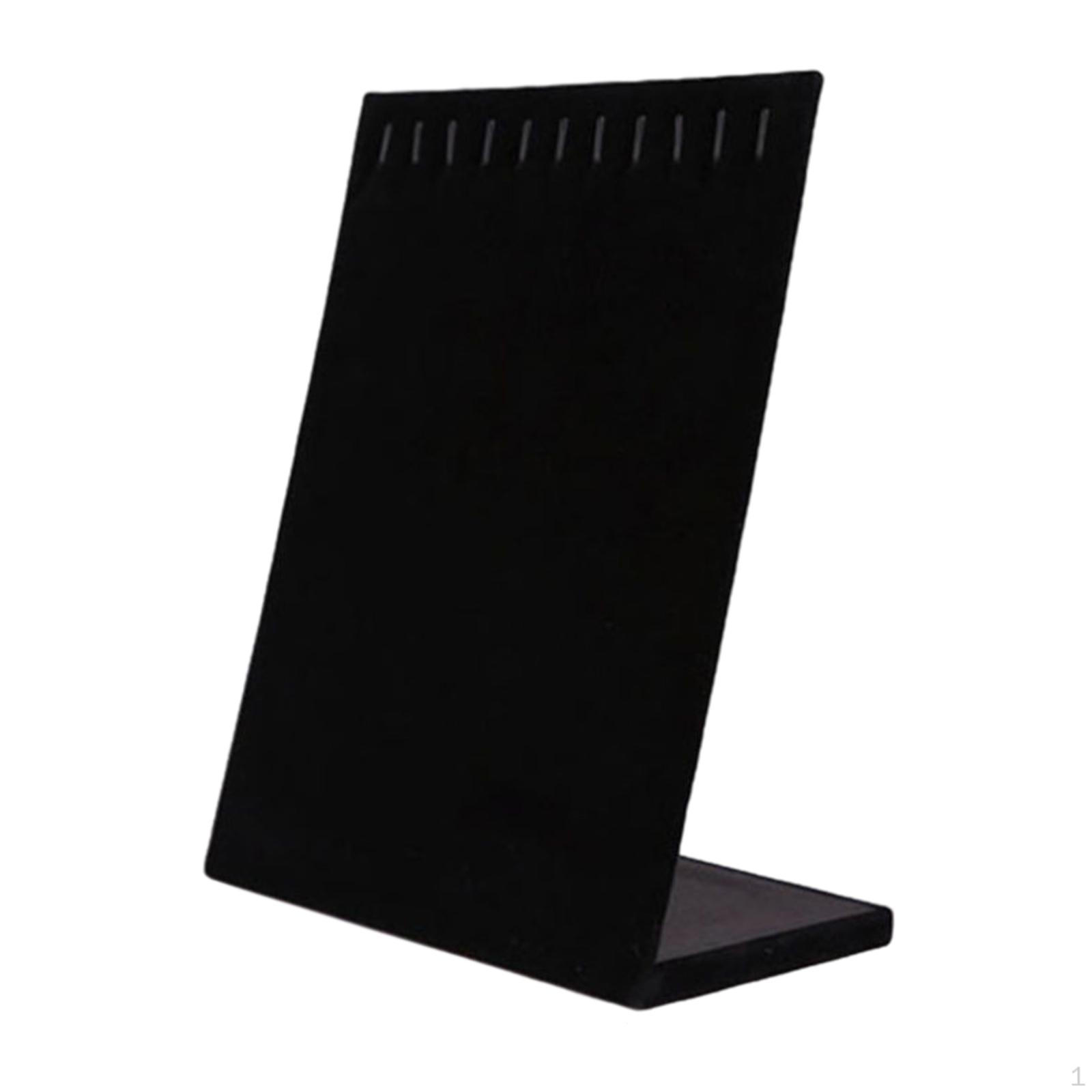 

17 Hook Display Stand, s Holder, Showcase for Shows Earring Selling Collectibles L Shape Black